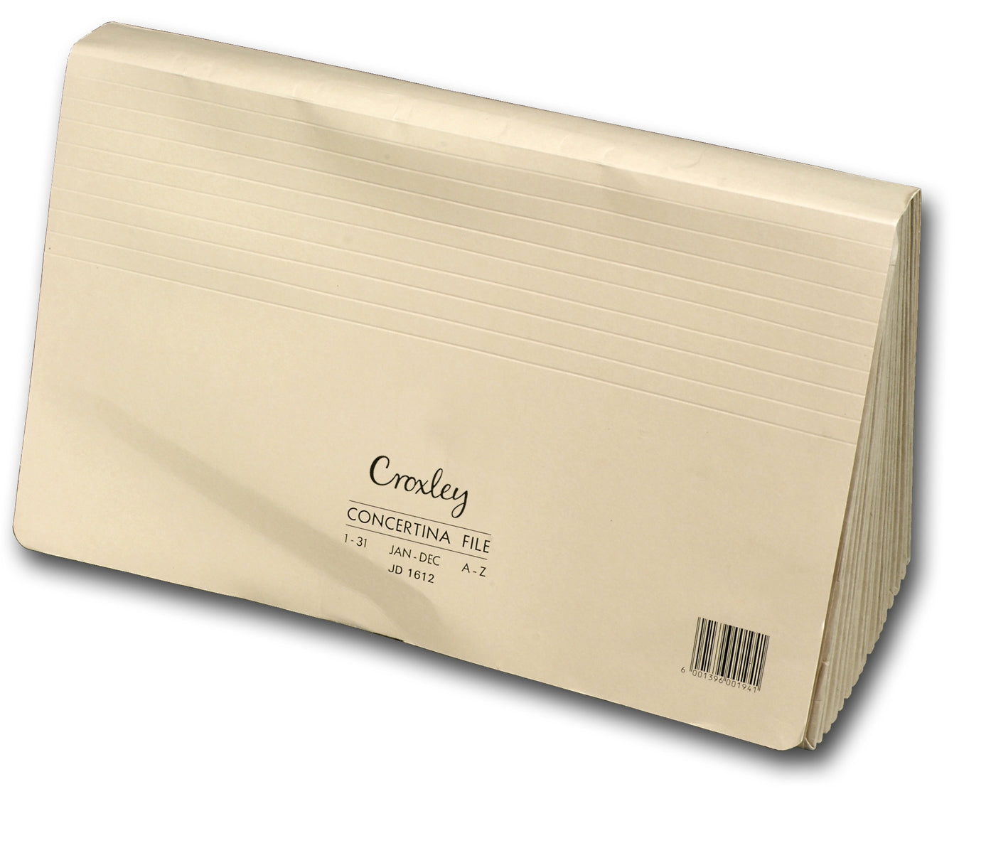 CROXLEY JD1612 Concertina File Kraft 16 Compartment A-Z,1-31,Q1-4 Each