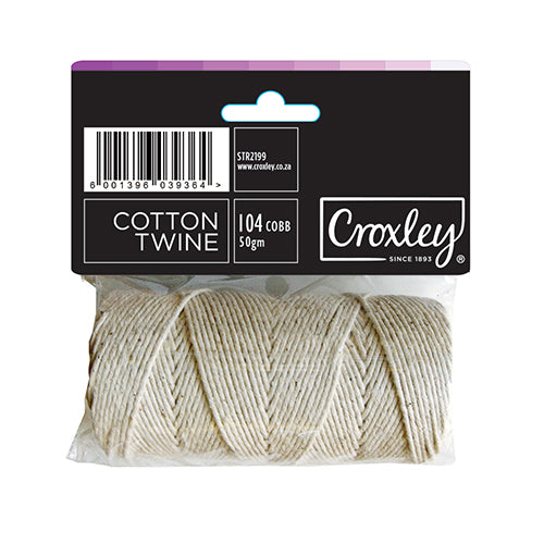 CROXLEY Cotton Twine 50gm 104 COB Each