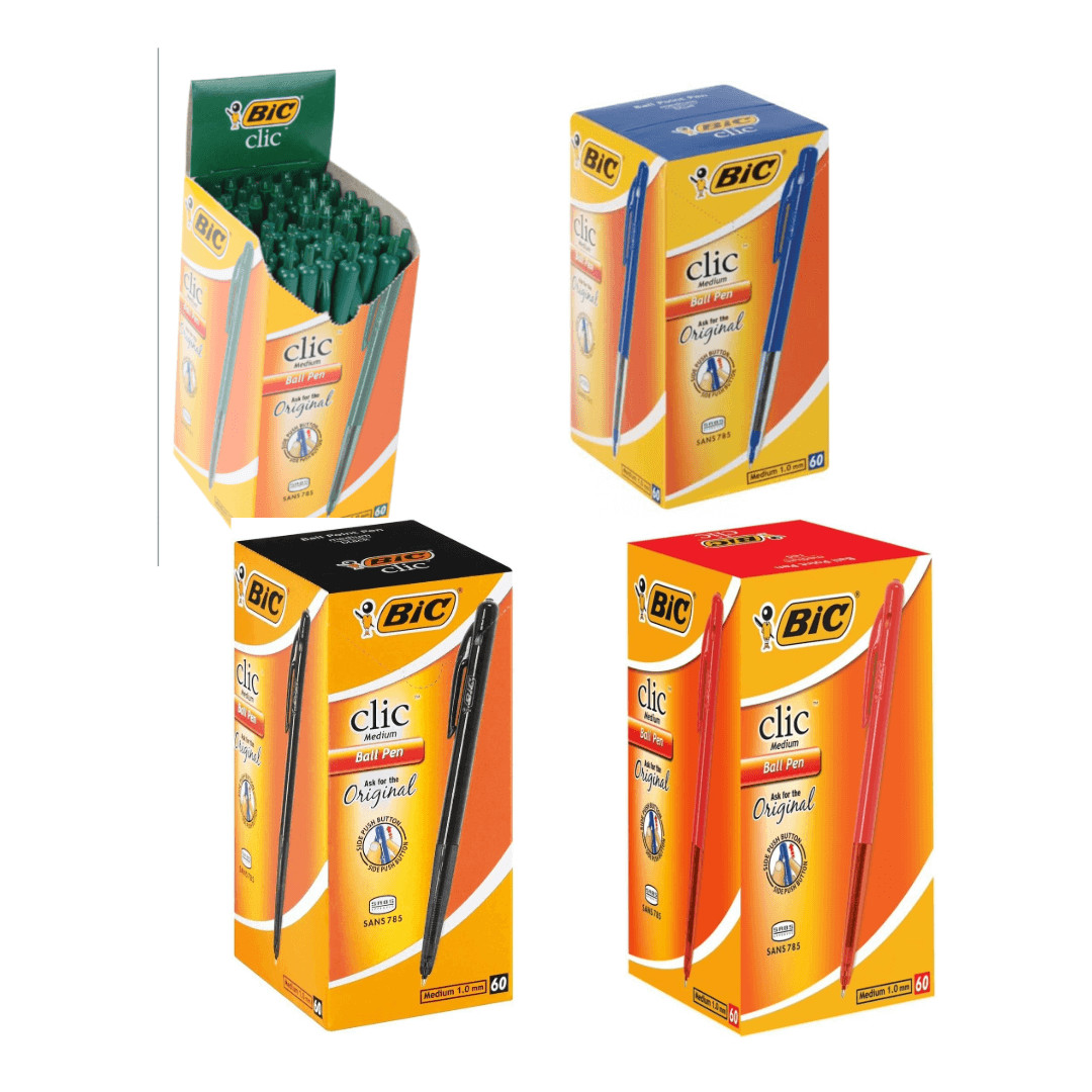 BIC Clic BallPoint Pen - Medium (Box of 60)