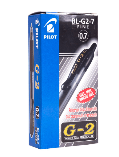 PILOT BL-G2-7 Gel Rollerball Pen (Box of 12)