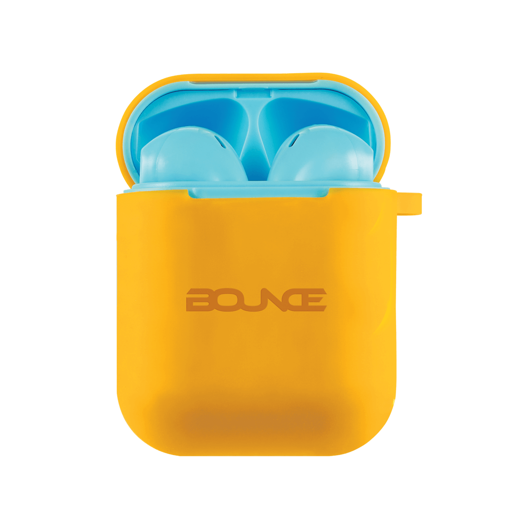 Bounce Buds Series True Wireless Earphones with Silicone Accessories - BlueOrange
