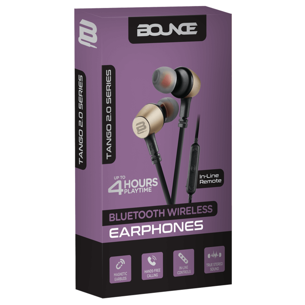 Bounce Tango 2.0 BT earphone-BlackGold