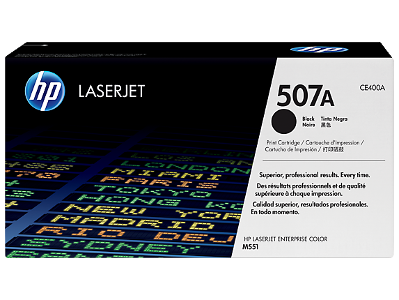 HP 507a Original Black Laserjet Toner Cartridge For HP Color Laserjet Mfp M570:m551:m575