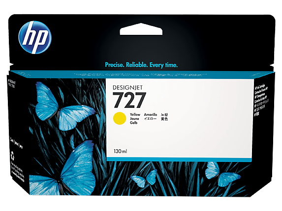 HP 727 130ml Original Yellow Cartridge For T920 And T1500