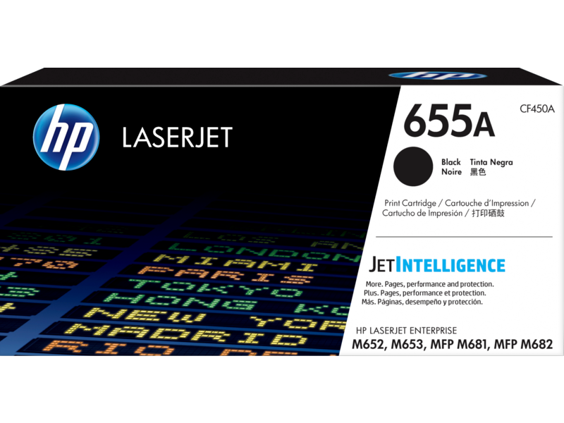 HP 655a Original Black Laserjet Toner Cartridge For HP Color Laserjet M652:m653:m681:m682: E65050:e65060:e65150:e65160:e67550:e67560:e67660