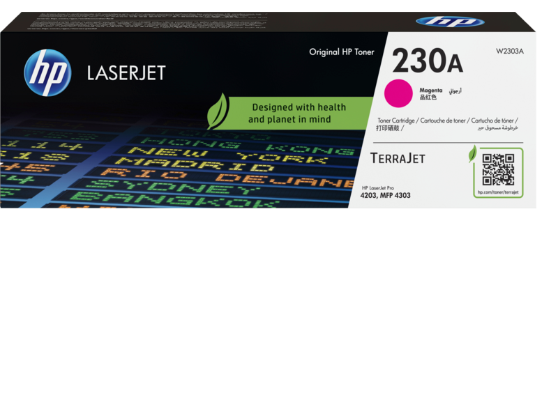 HP 230a Original Magenta Laserjet Toner Cartridge For HP Color Laserjet Pro 4203; Mfp 4303
