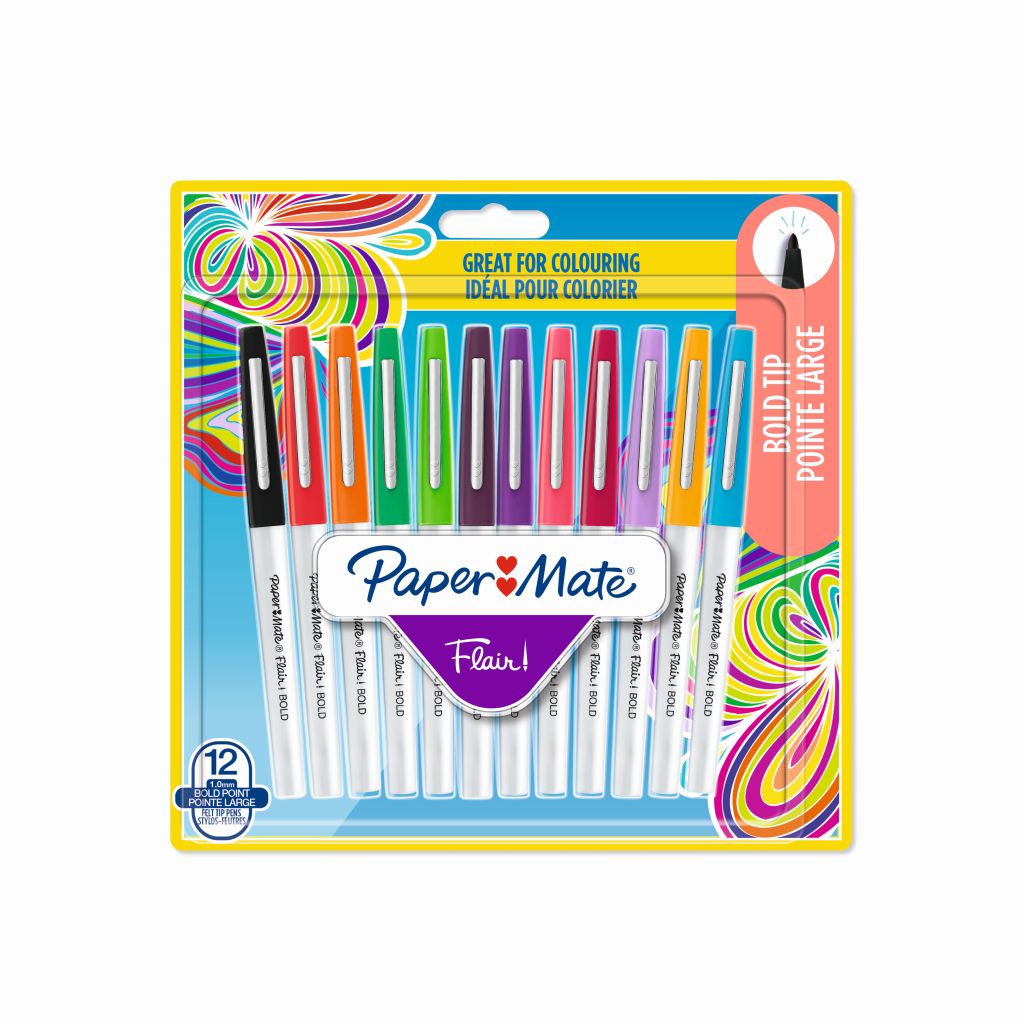 PAPER MATE Flair Bold Felt Tip 1.0mm 12's