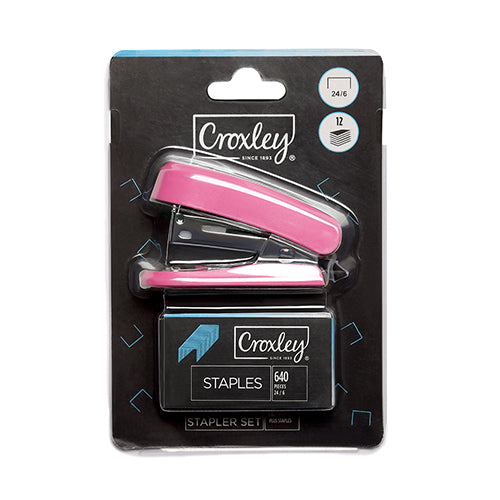 CROXLEY STAPLER MINI PINK