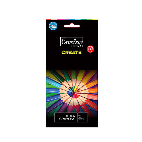 CROXLEY CREATE Wood Free Pencil Crayons