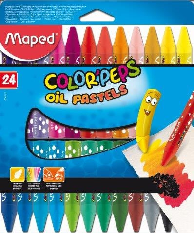 MAPED Oil Pastels Color'Peps Triangular 24's