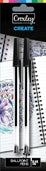 CROXLEY CREATE Black BallPoint Pens 2 Carded