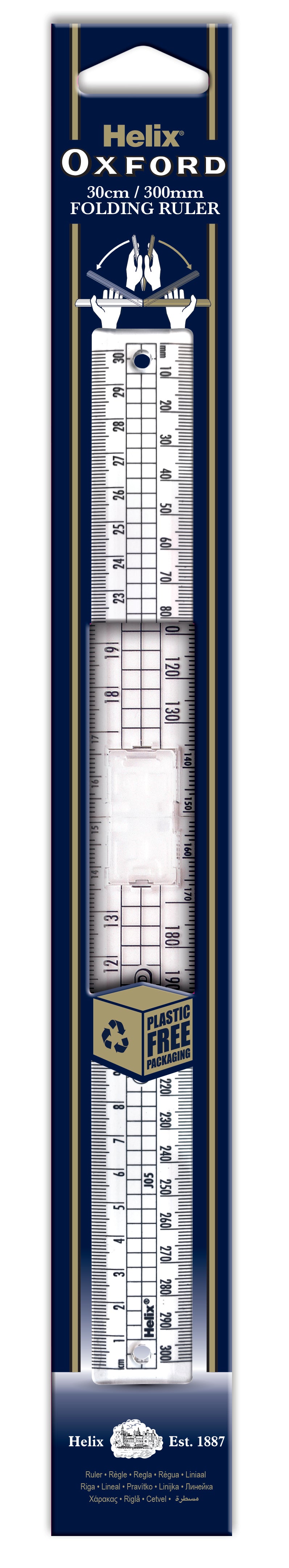 HELIX OXFORD Folding Ruler 30cm