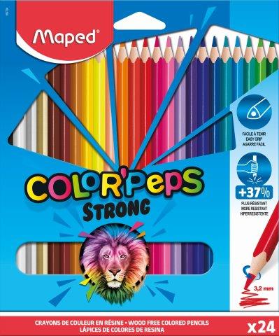 MAPED Colour Pencils Strong Triangular 0% Wood 24's