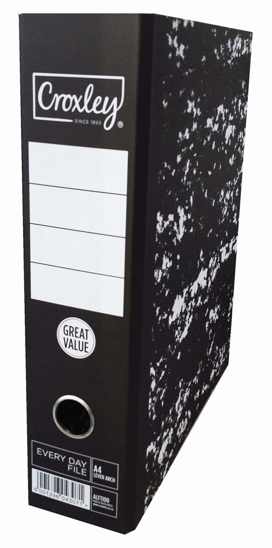 CROXLEY Every Day File A4 Lever Arch No Rado - Box of 25 Files