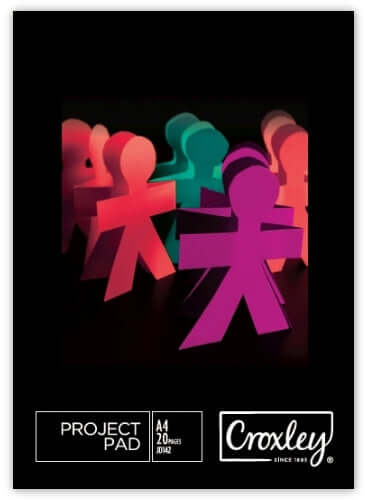 CROXLEY JD142 20 Sheets A4 160GSM Board Assorted Bright Colours - each