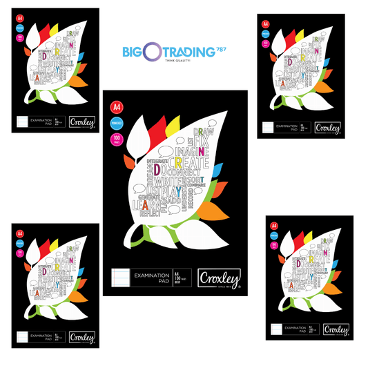 JD581 CROXLEY JD581 100 Sheet Exam Pad - Set of 5