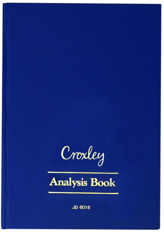 CROXLEY JD6016 Analysis Series 6 A4 144 Page 16 Column on 2 Page Cash Each
