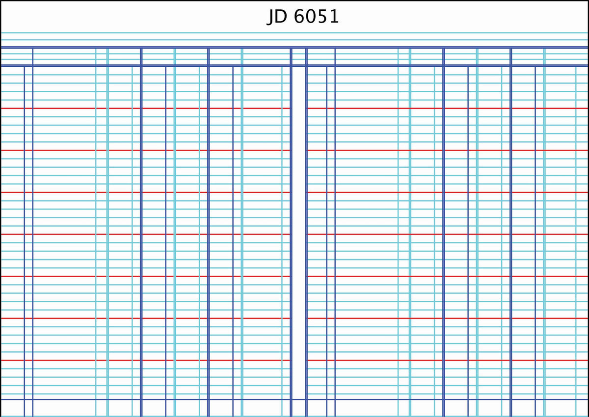 CROXLEY JD6051 Analysis Series 6 A4 144 Page 5 Column on 1 Page Cash Each
