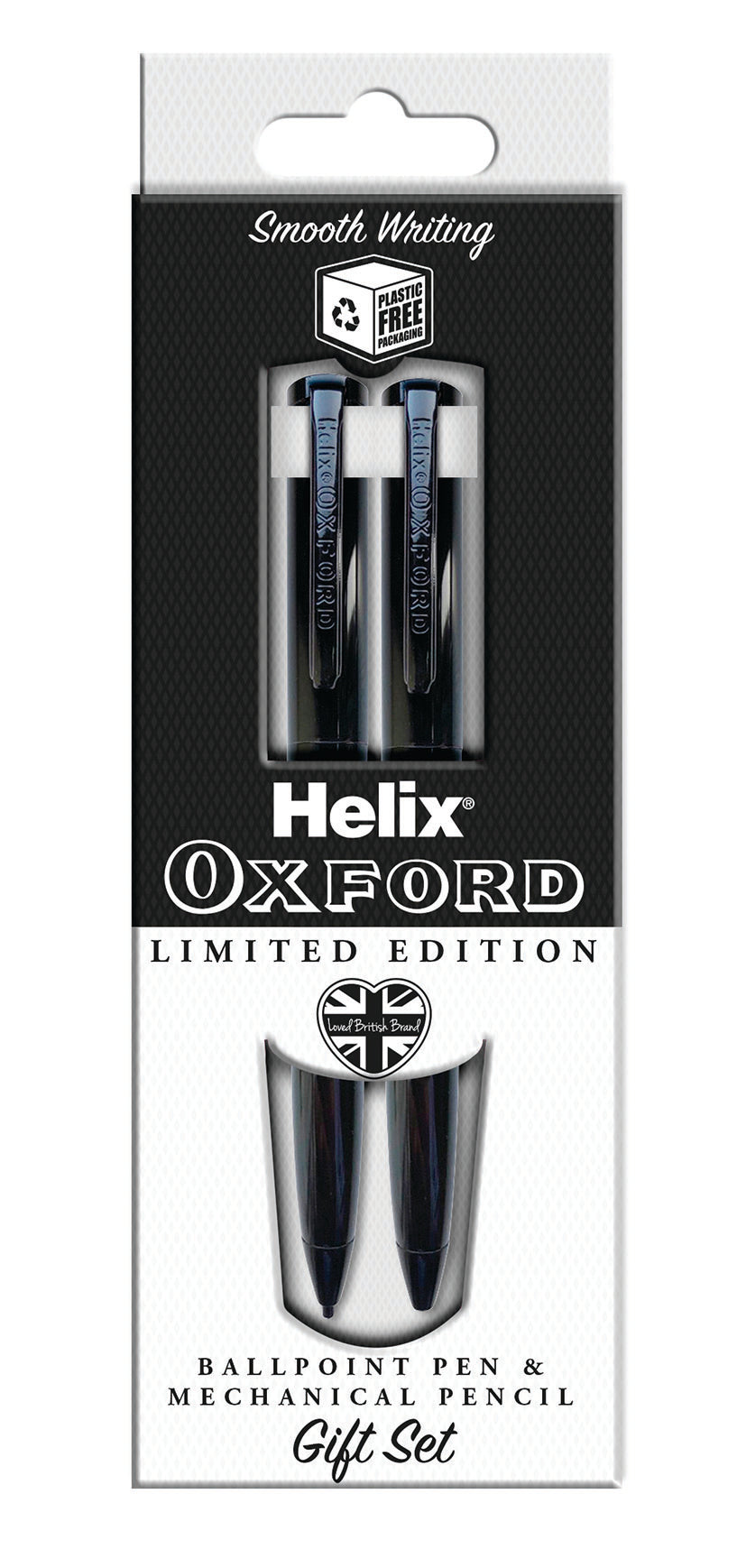 HELIX OXFORD Ballpen & Pencil 0.7mm Set - Black