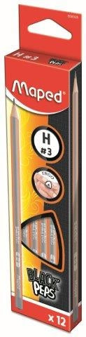 MAPED Graphite Triangular H Pencil - Each