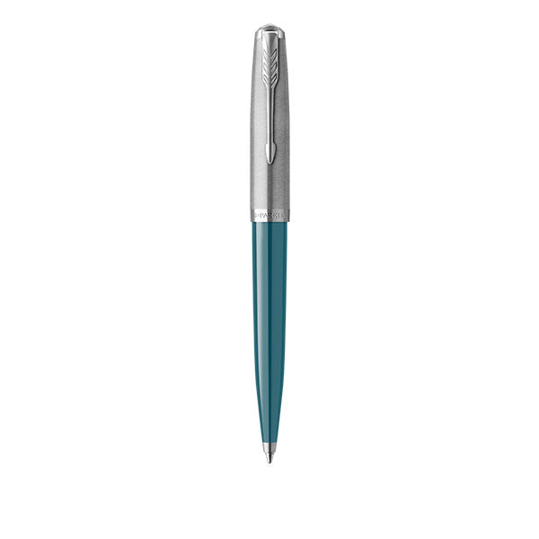 PARKER 51 Ballpoint Pen - Teal Chrome Trim