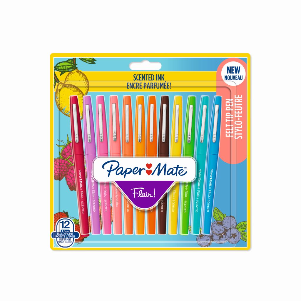 PAPER MATE Flair Scented Medium 0.7mm 12's