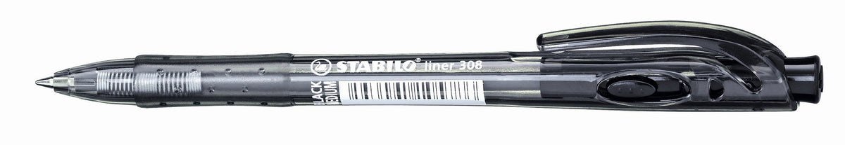 STABILO Liner Click BallPoint Pen  Medium Black Each