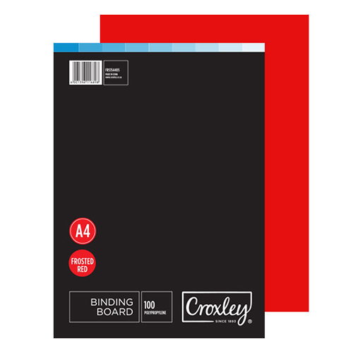 CROXLEY Frosted Sheet (Red) (Pack of 100)