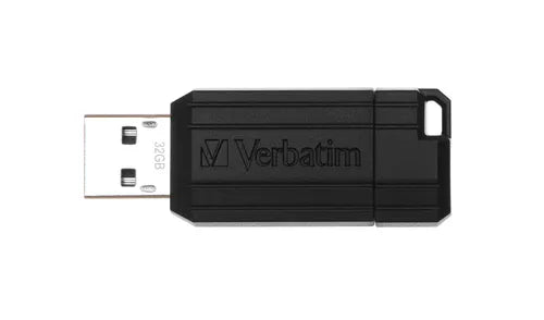 VERBATIM 32GB PINSTRIPE USB BLK