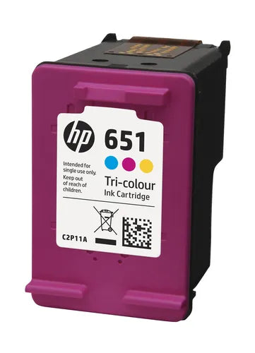 HP 651 Tri-colour Ink Cartridge