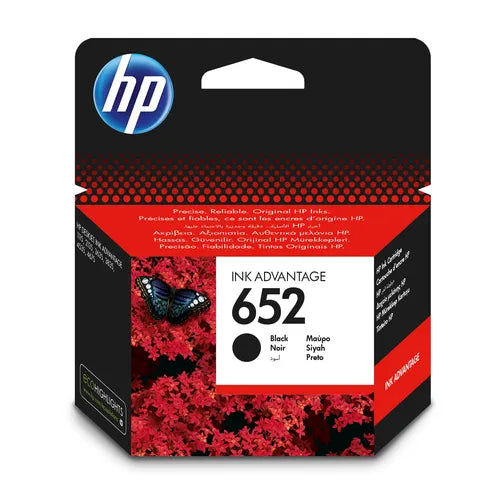 HP 652 Original Black Ink Advantage Cartridge
