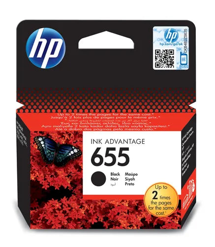 HP 655 Original Black Ink Advantage Cartridge