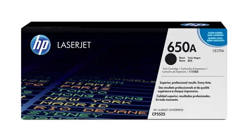 HP 650a Original Black Laserjet Toner Cartridge