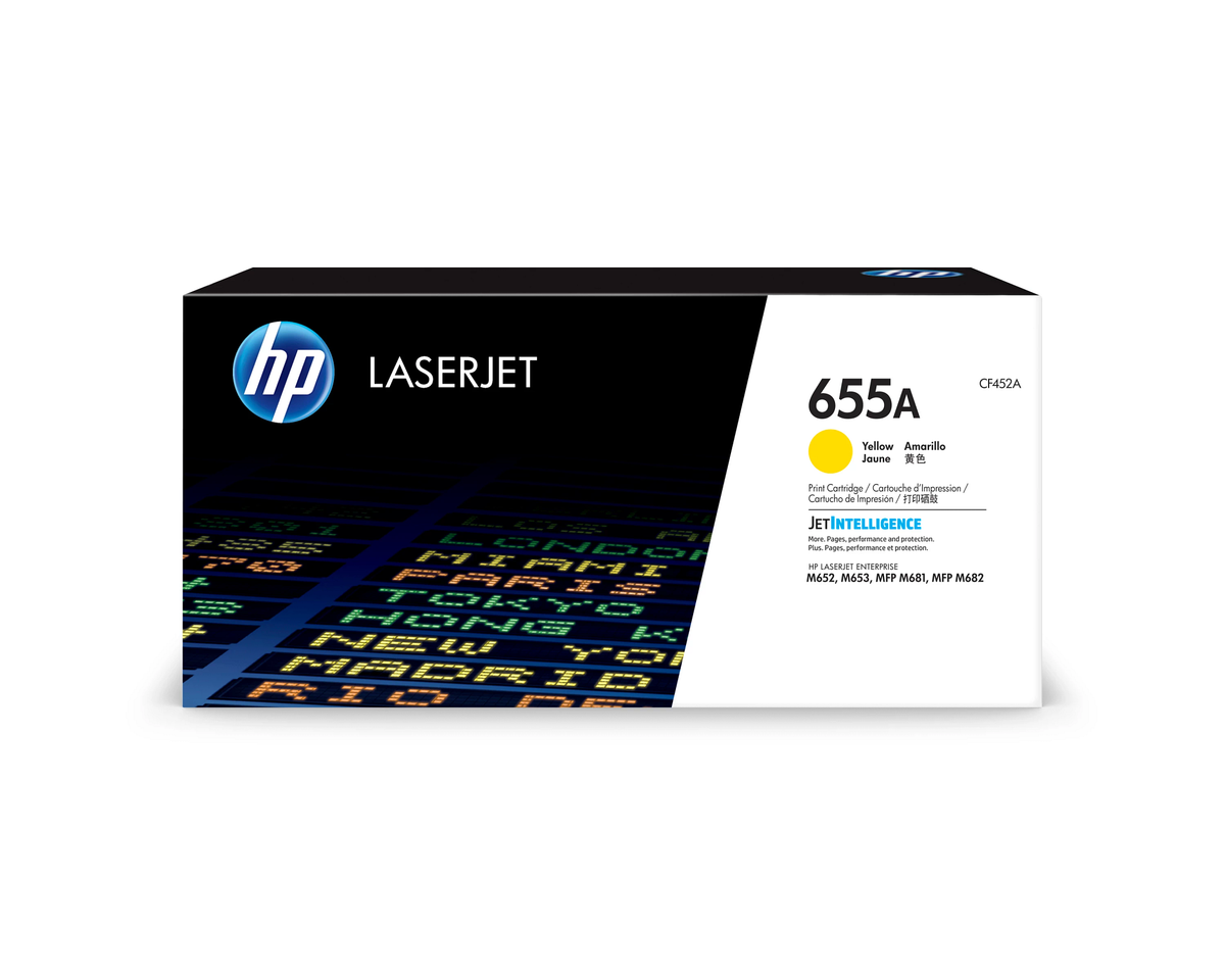 HP 655a Original Yellow Laserjet Toner Cartridge For HP Color Laserjet M652:m653:m681:m682: E65050:e65060:e65150:e65160:e67550:e67560:e67660