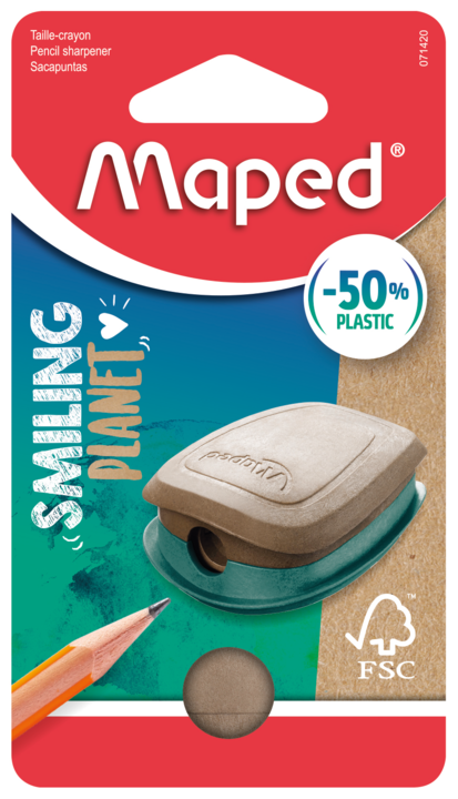 MAPED PLANET Sharpener 1Hole Pulse  FSC - Card