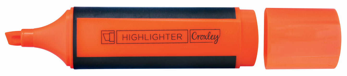 CROXLEY CREATE Orange Highlighter Carded Each