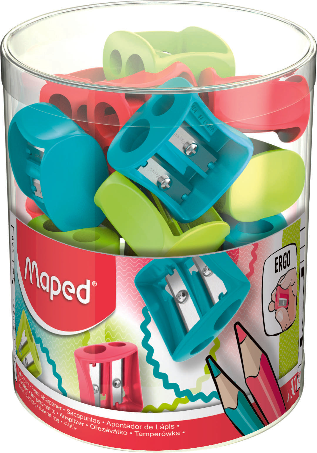 MAPED Sharpener 2-Hole Vivo - Each