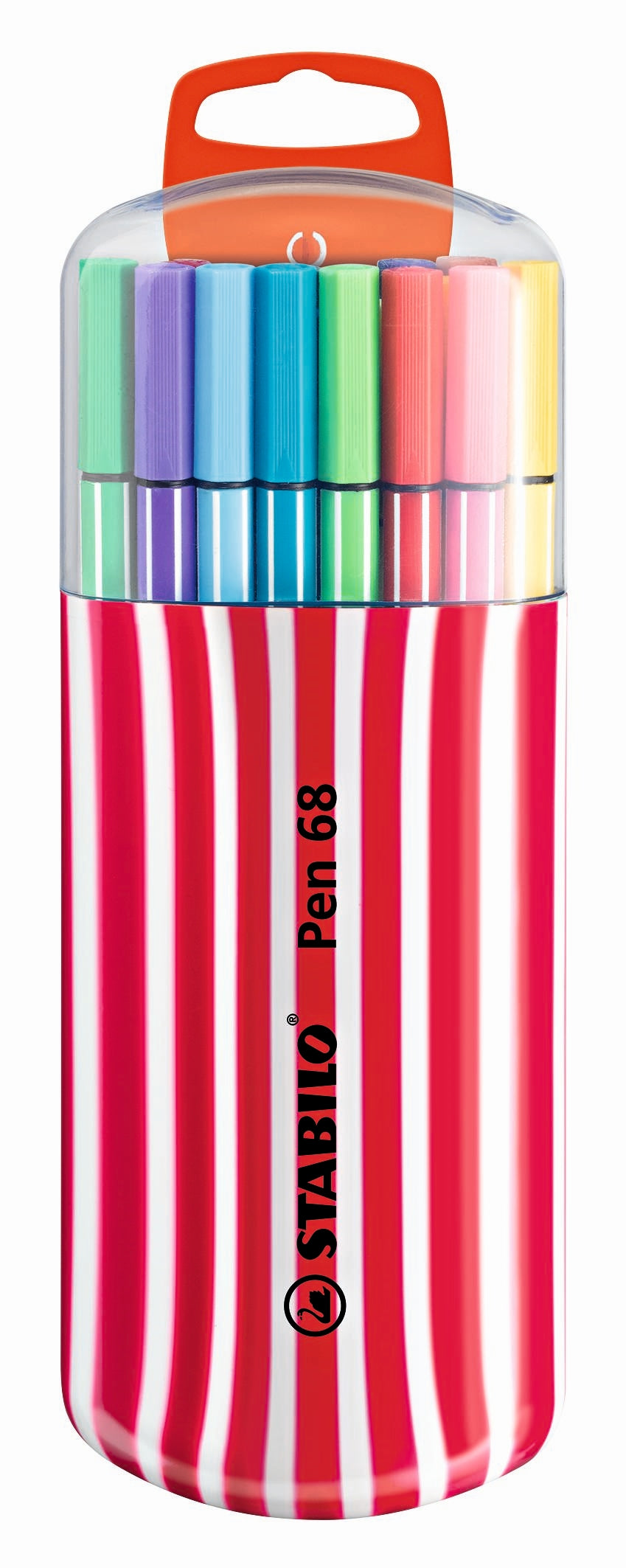STABILO Pen 68 Fibre Tip: Zebrui Berry Assorted 20'S