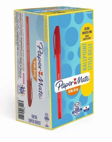 PAPER MATE InkJoy100 Capped Ballpoint Pen Medium 1.0mm - Red