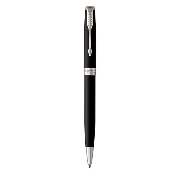 PARKER Sonnet Ballpoint Pen - Matte Black Chrome Trim