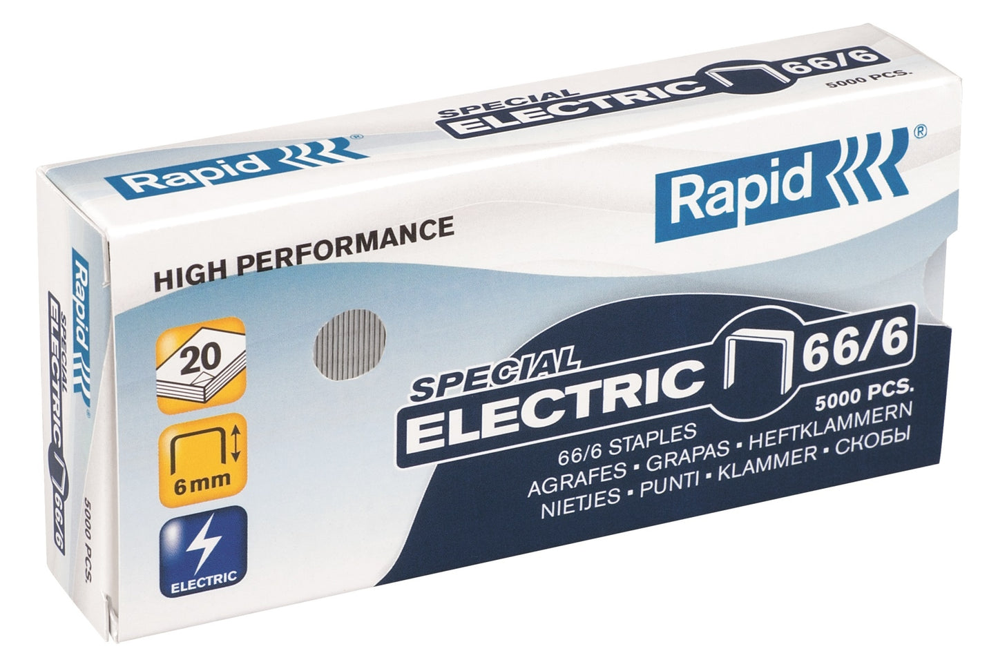 RAPID Staples 66/6 Electric (Box of 5000)