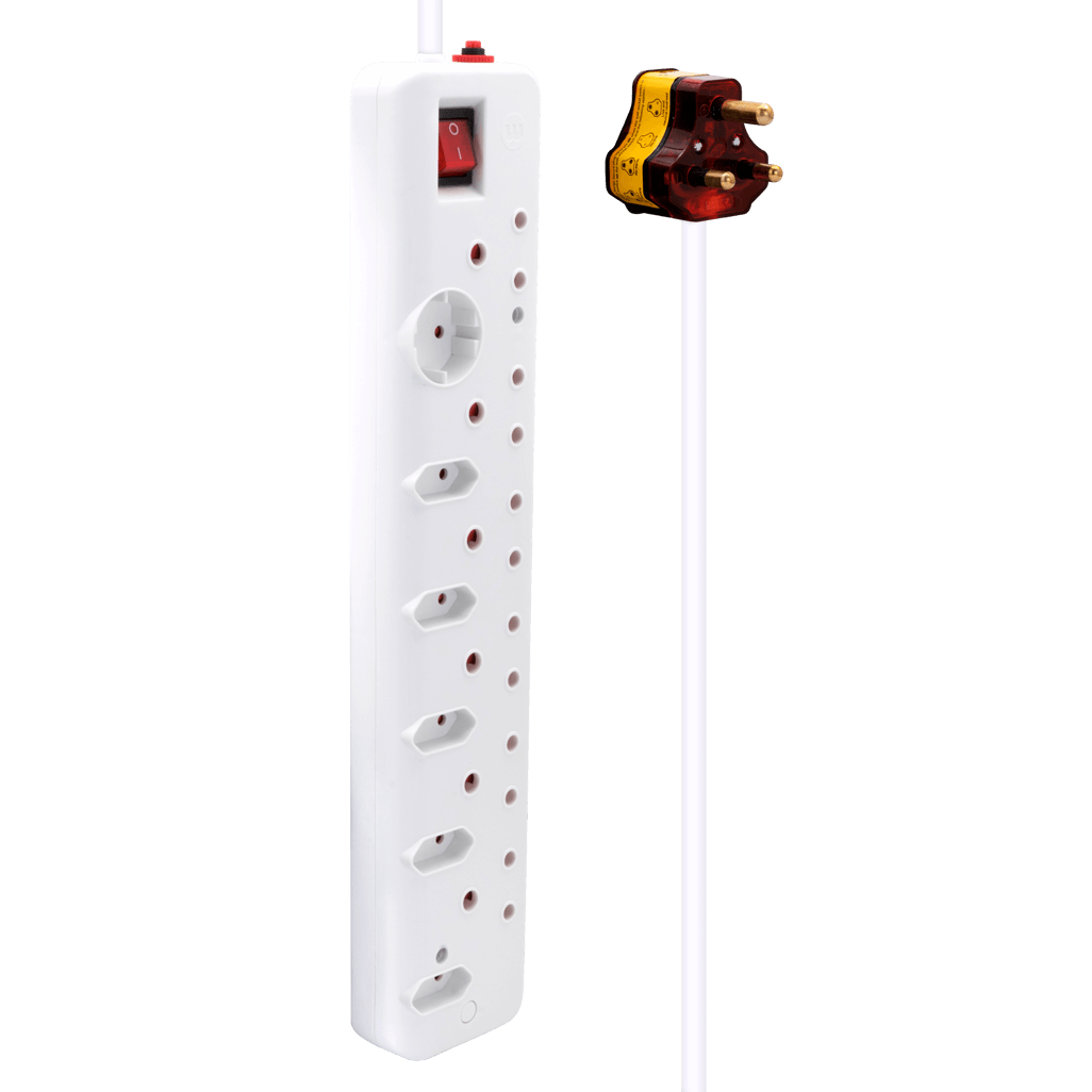 Ellies 12 Way High Surge Multiplug 0.5M with multiple sockets and switch for enhanced connectivity and surge protection.