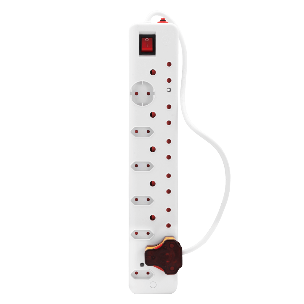 Ellies 12 Way High Surge Multiplug 0.5M with multiple sockets and surge protection for safe electrical connections.