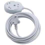Ellies Back to Back Light Duty Extension Lead, 20M, featuring four sockets for versatile connectivity.
