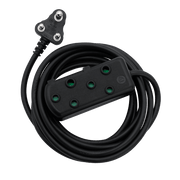 Ellies Side by Side Heavy Duty Extension Lead-20M with multiple sockets and a durable black cable.