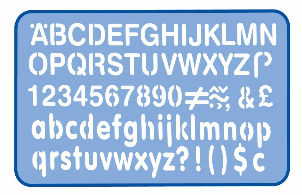 HELIX 10mm Lettering Stencil