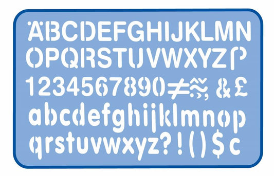 HELIX 10mm Lettering Stencil