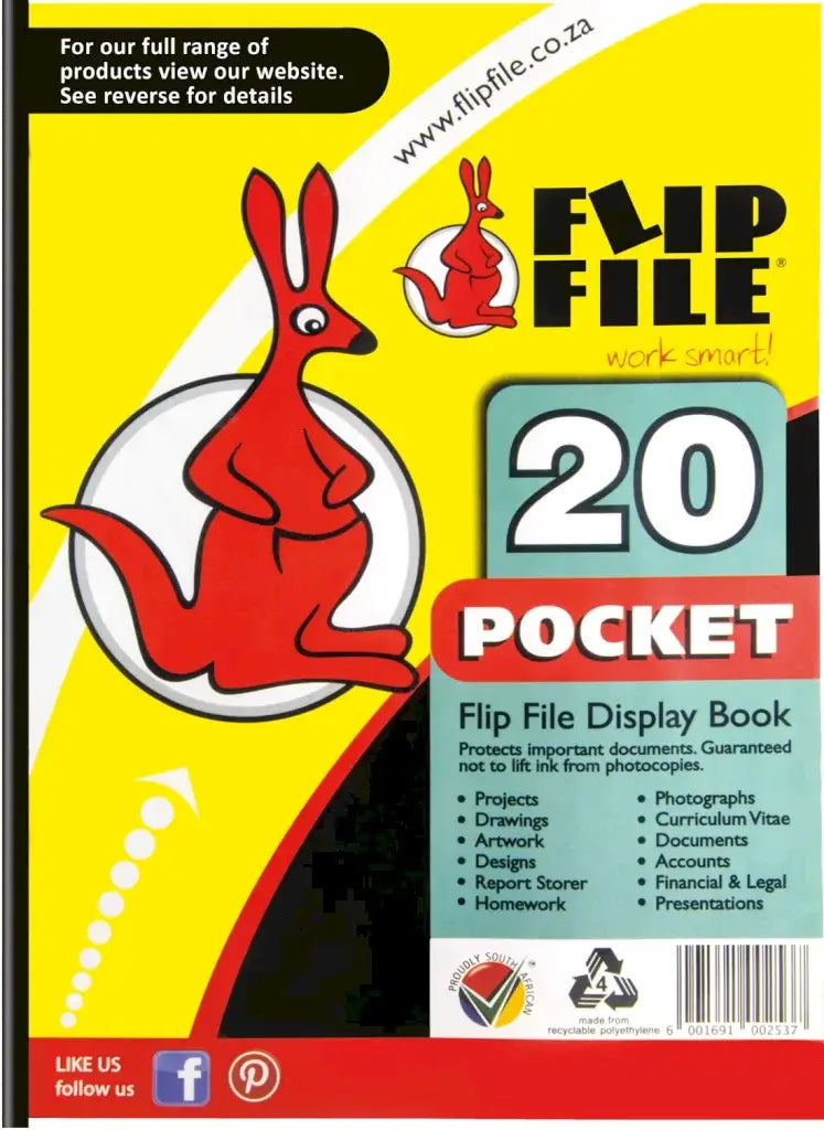 FLIPF2/420 Flip File - A4 (20 Pocket)