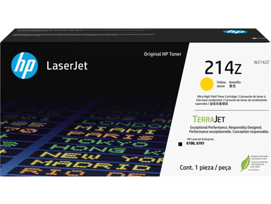 HP 214Z Yellow Original LaserJet Toner Cartridge ~ 26,000 pages