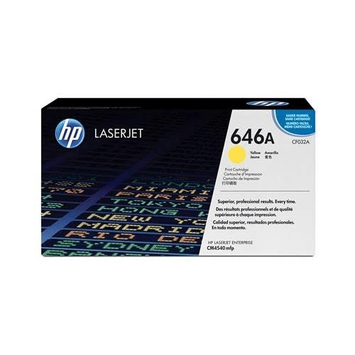 HP 646A Yellow Original LaserJet Toner Cartridge 12 500 pgs
